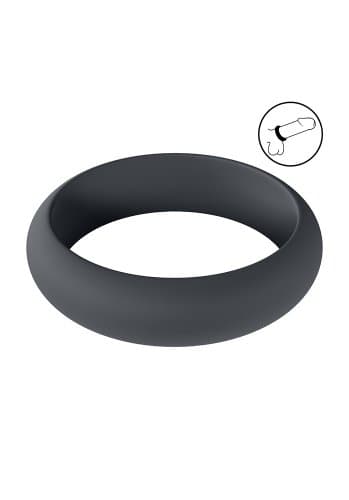 Wide O Silicone Cockring - M - 35mm - Black