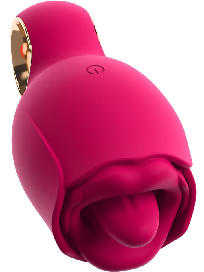 Oral Fun Vibrator Licking and Vibrating Tongue Pink