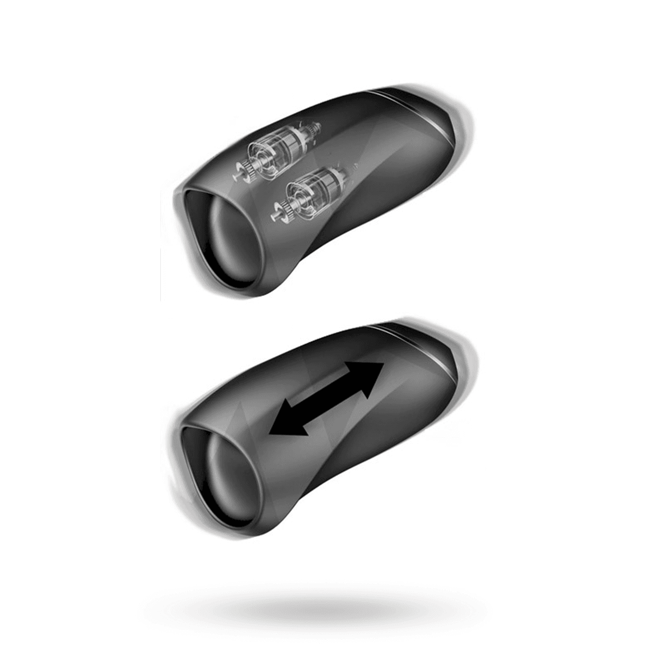 Evony Oral Sex Male Masturbator Suction & Vibration 2 Motors Masturbator