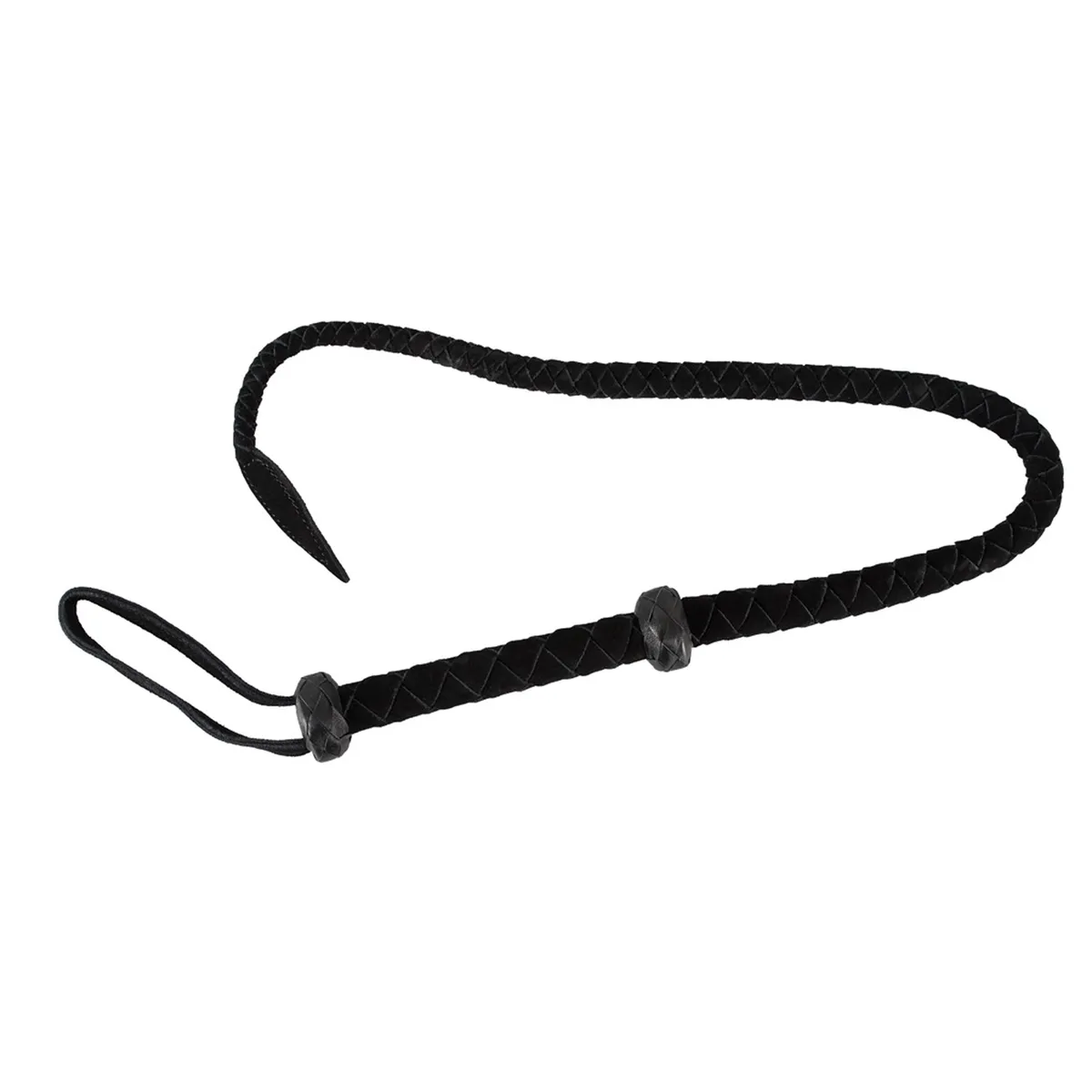 Zado Leather Whip Black 90cm