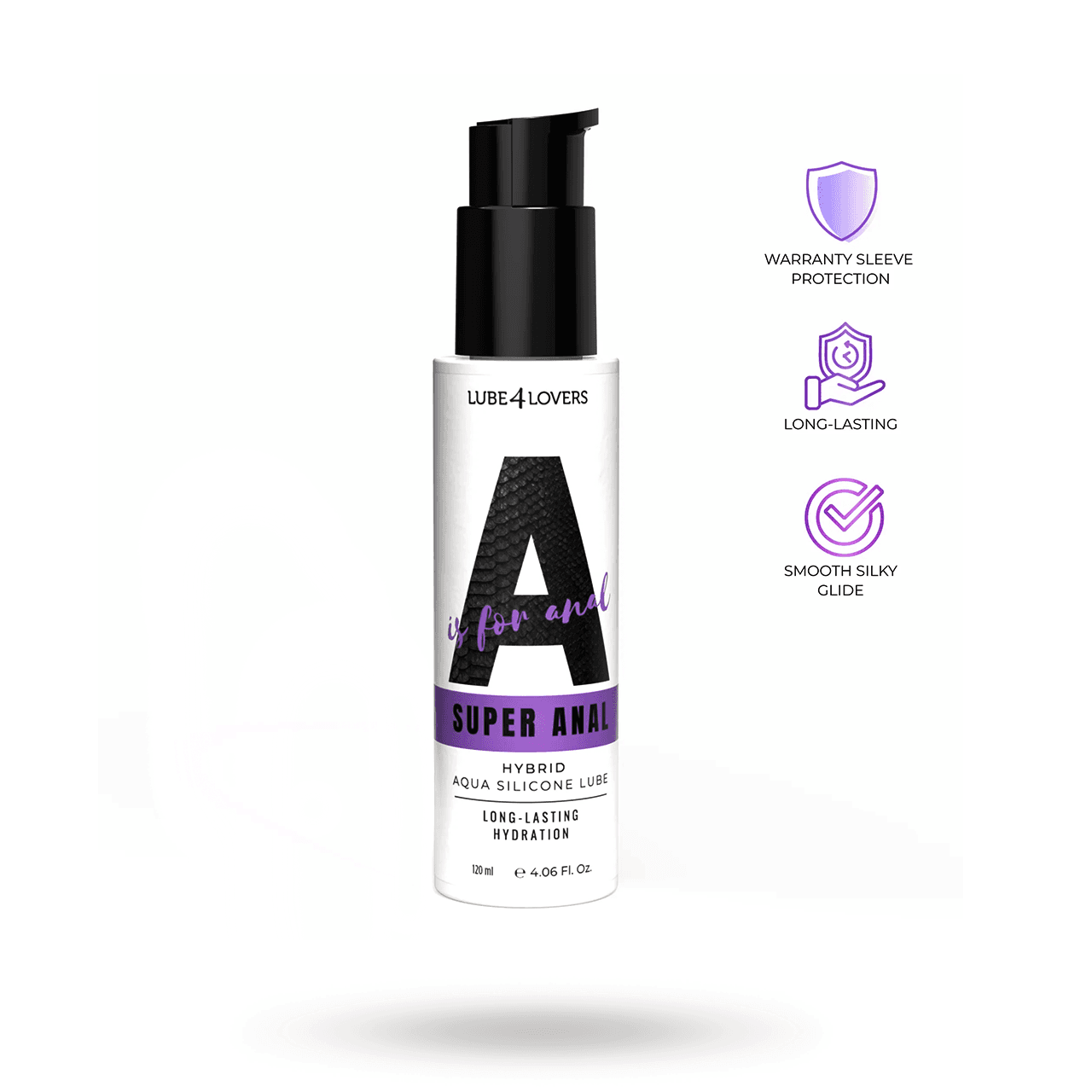 Super Anal Hybrid Anal Lubricant 120 ml Glidmedel Hybrid