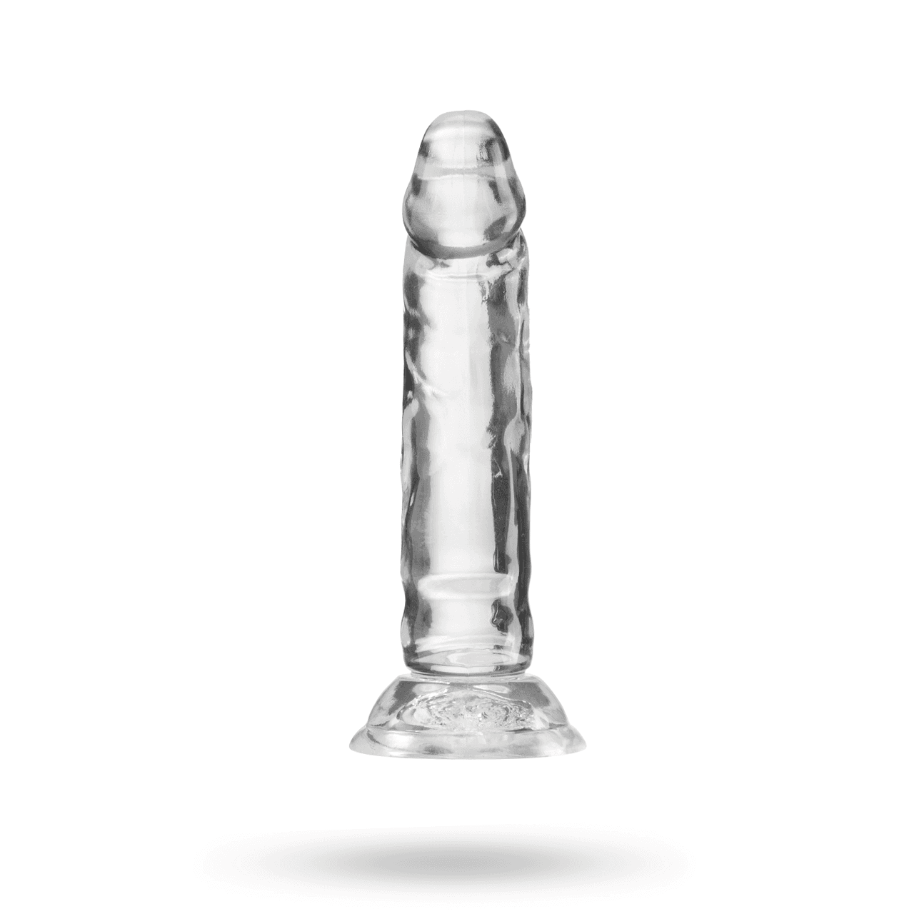 Genomskinlig dildo 13 cm