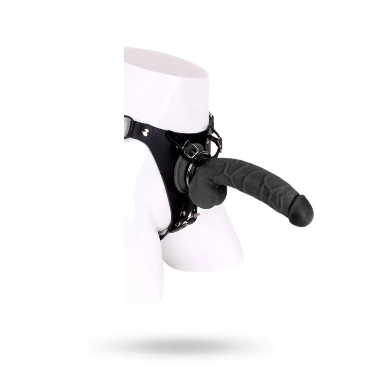 Kiotos COX Strap-On + Dildo Black 22cm Strap-on med sele