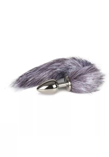 Fox Tail Plug No. 4 Silver Analplugg med svans