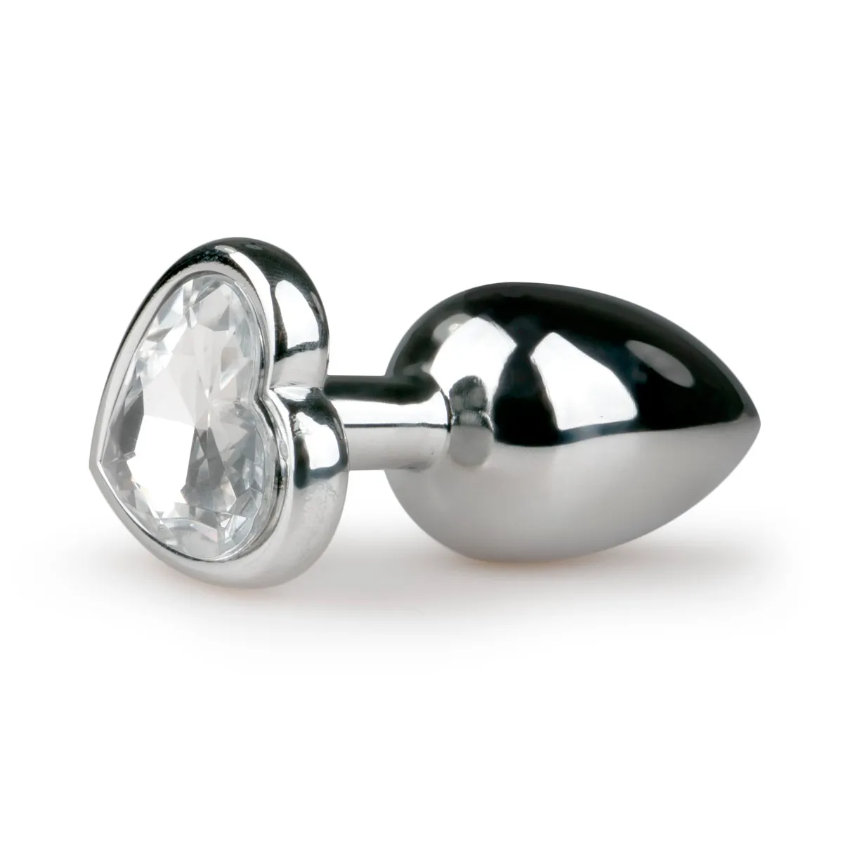 Easytoys Metal Butt Plug With Heart Crystal Lyxig analplugg