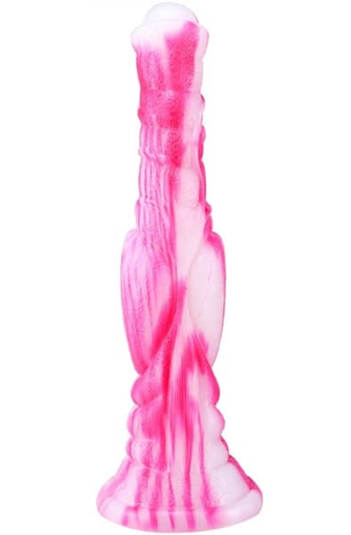 Monster Dildo Long White-Pink 30cm