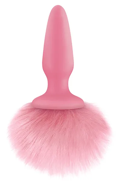 NS Novelties Bunny Tails Pink Analplugg med svans