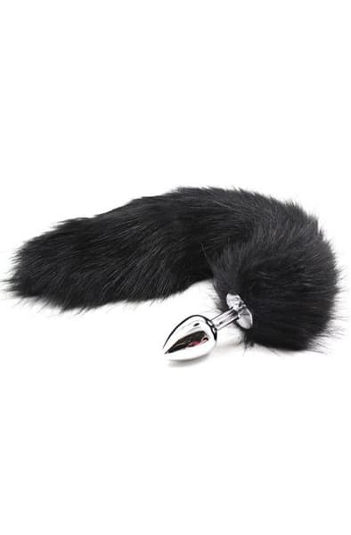 Fox Tail Plug Black Analplugg med svans