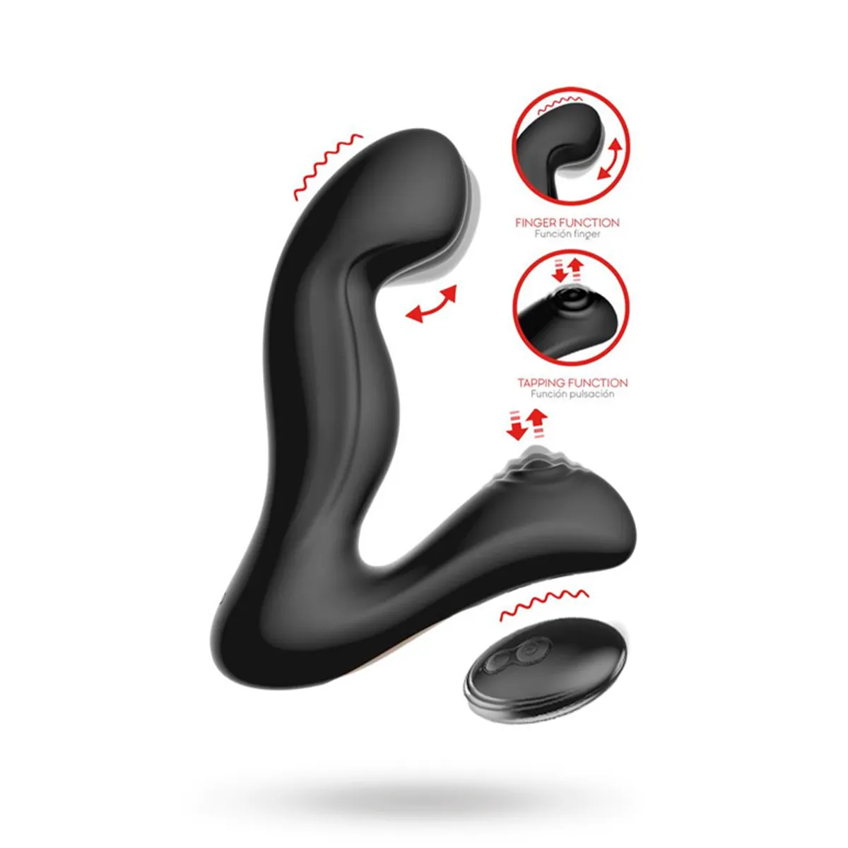 Prostate Massager With Tapping & Finger Wiggle Function Prostatastimulator