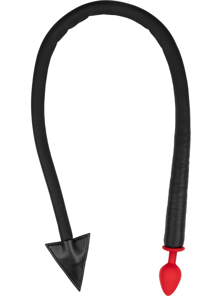 Silicone Anal Plug Devil's Tail - Black