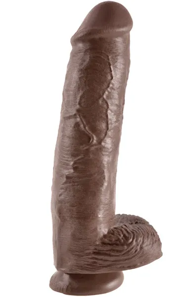 Pipedream King Cock With Balls Brown 28 cm XL dildo