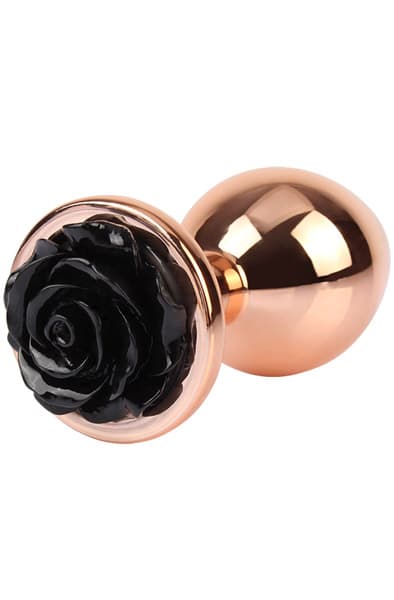 Evil Rose Anal Plug Medium Rose Gold/Black