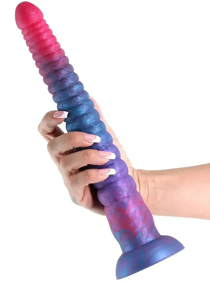 NSNovelties: Colours Stacked Silicone Dildo, 30.5 cm