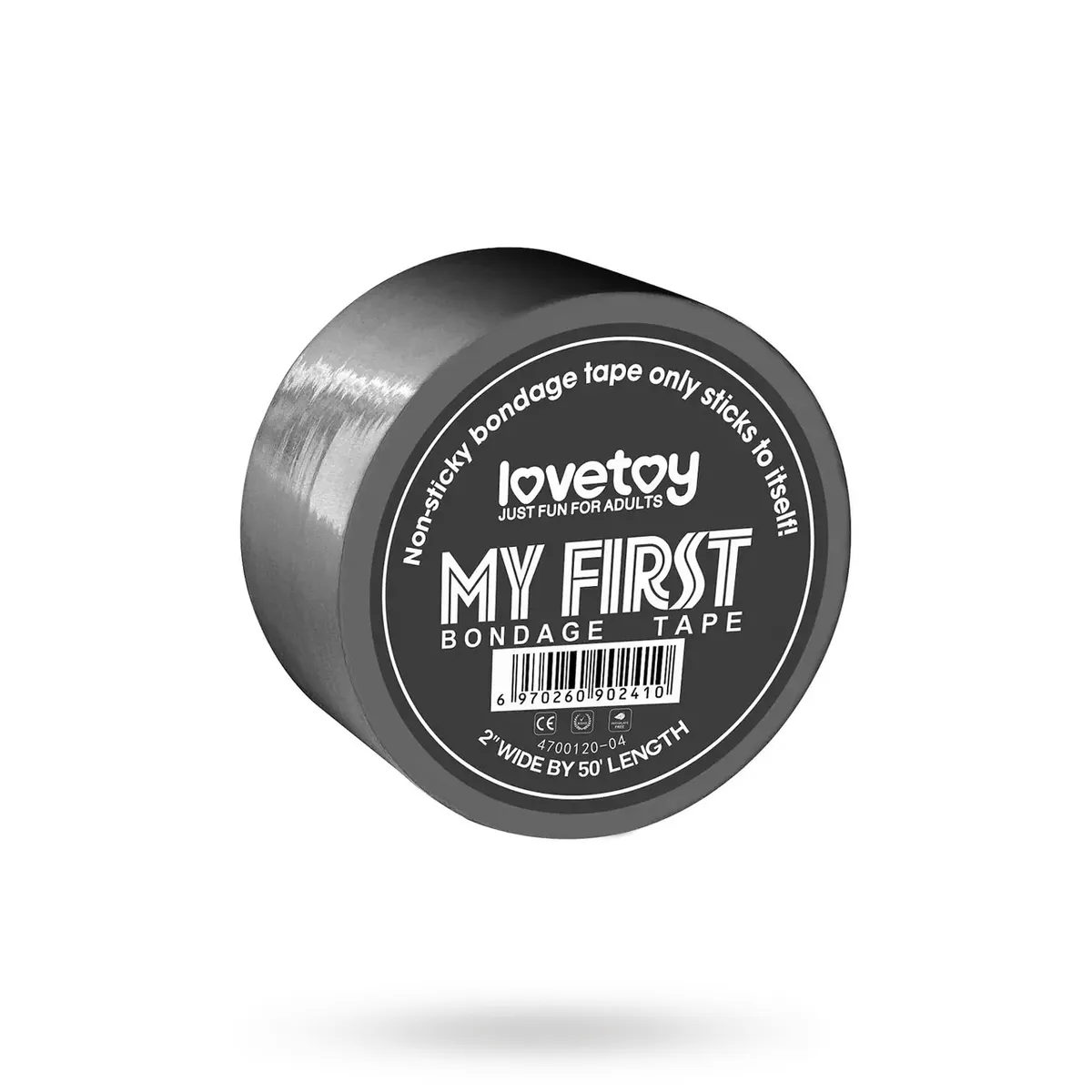 Lovetoy Non-Sticky Bondage Tape Grey 15m