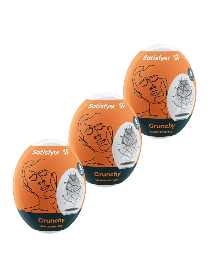 Satisfyer Masturbator Egg Crunchy 3-pack