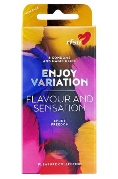 RFSU Enjoy Variation 8-pack Smaksatta Kondomer