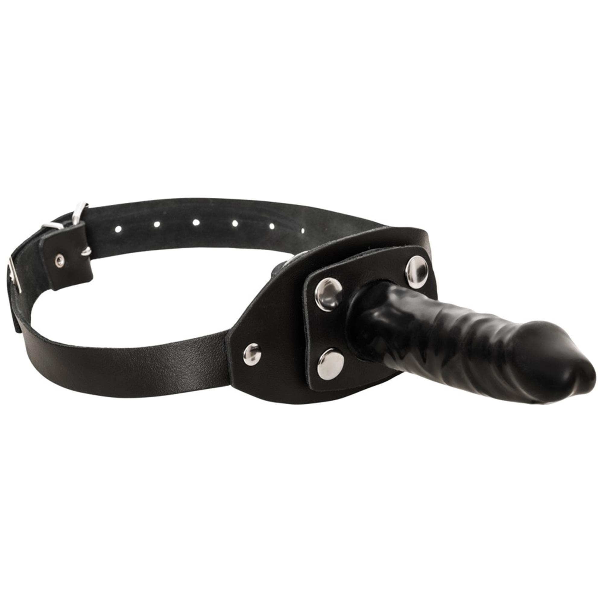 Zado Leather Head Dildo Gag Strap-on