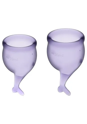 Satisfyer Feel Secure Menskopp, Lila 2-pack