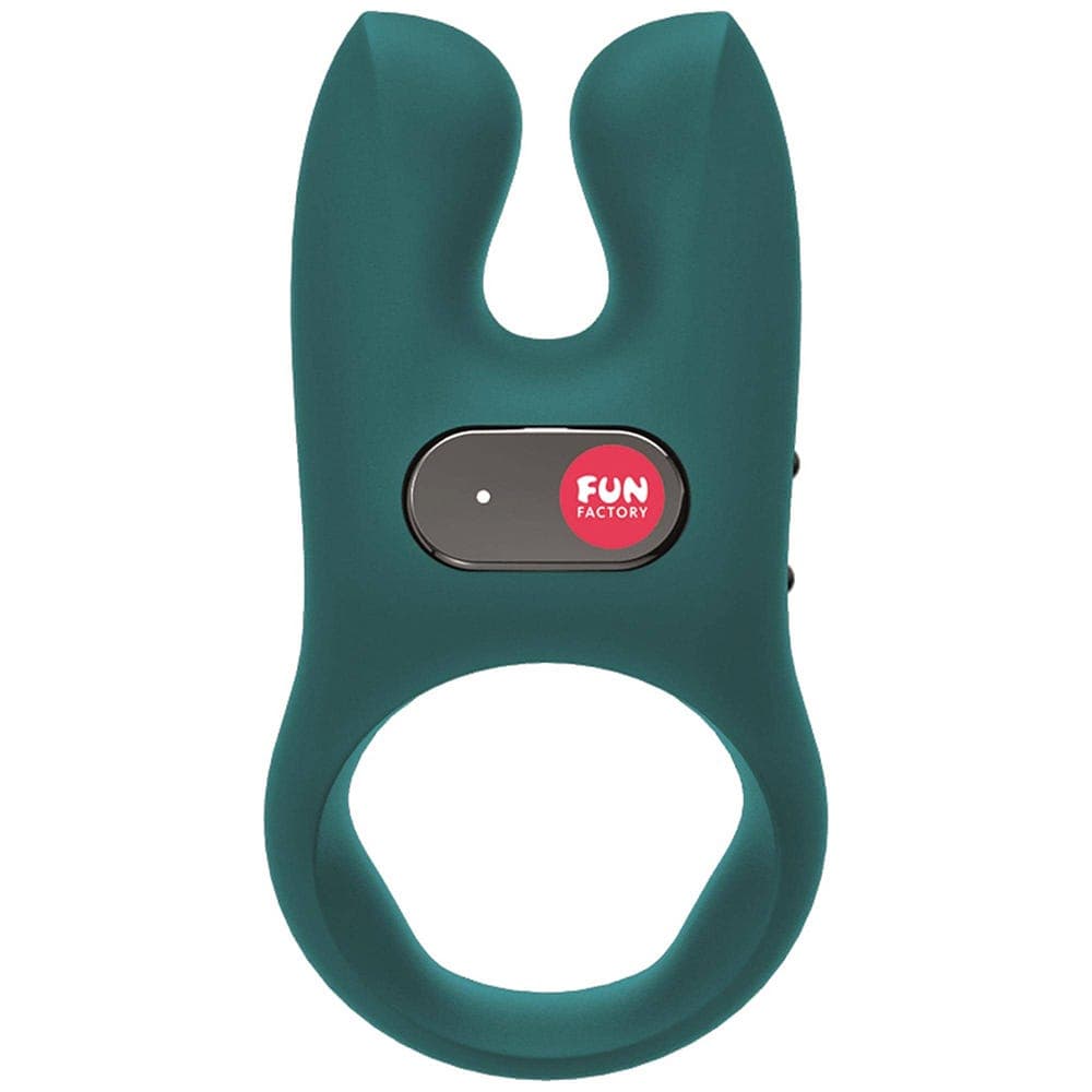 NŌS - Cock Ring with Clitoris Stimulator - Deep Blue