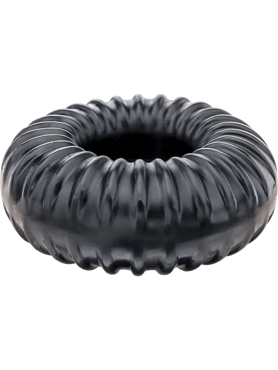 Perfect Fit Ribbed Ring Black Penisring