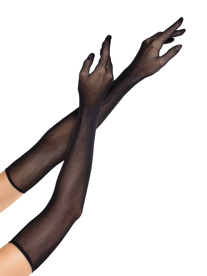 Leg Avenue Opera Length Fishnet Gloves O/S Handskar