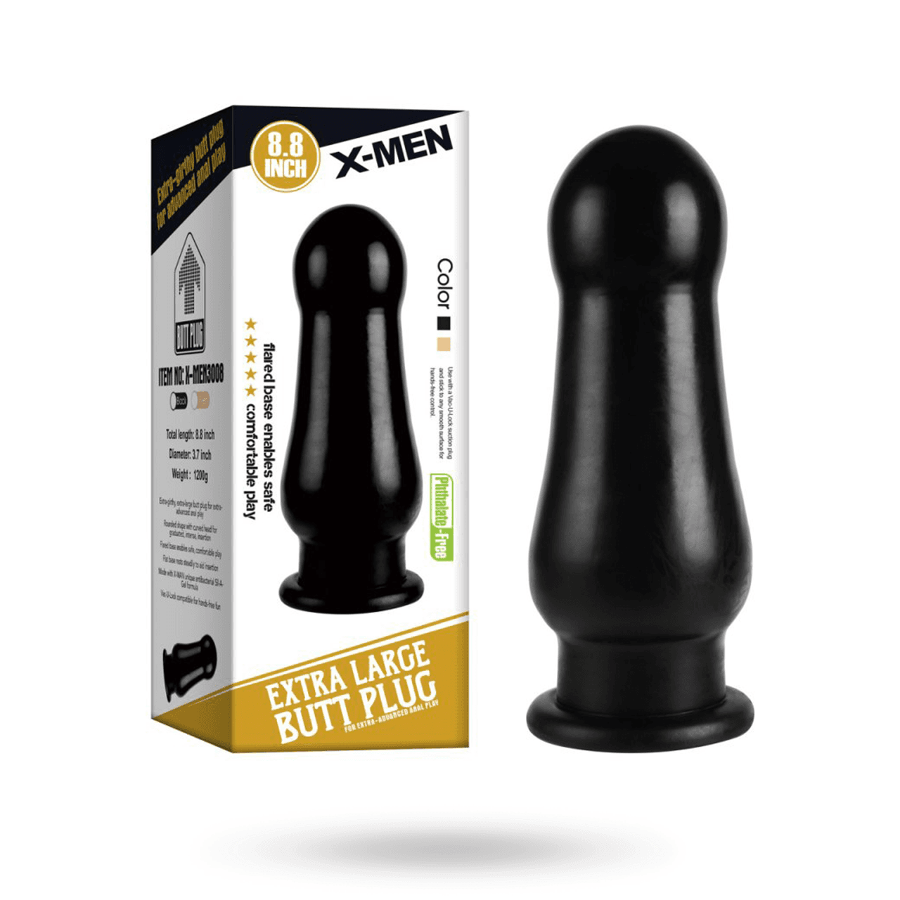 X-Men Rounded XL Butt Plug 22.5 cm