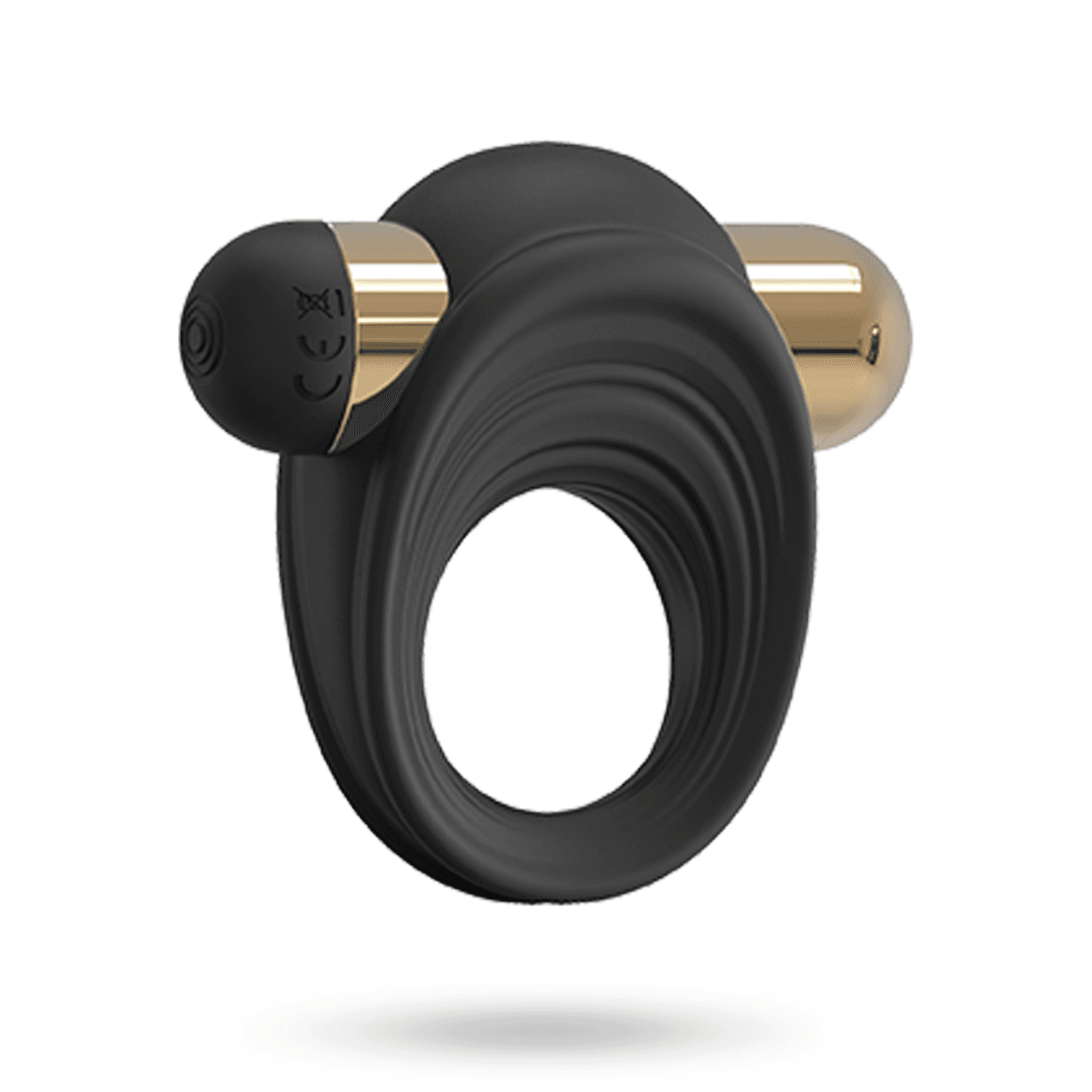 Vibrating C-Ring Black & Gold