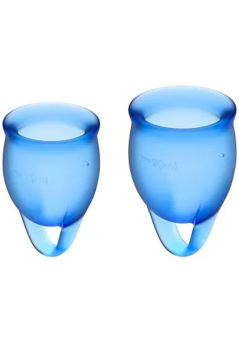 Satisfyer Feel Confident Menskopp, Mörkblå 2-pack