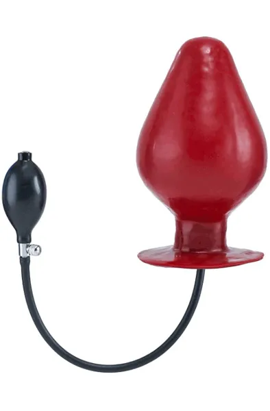 Mr B Inflatable Latex Plug Vortex Red XL Uppblåsbar analplugg