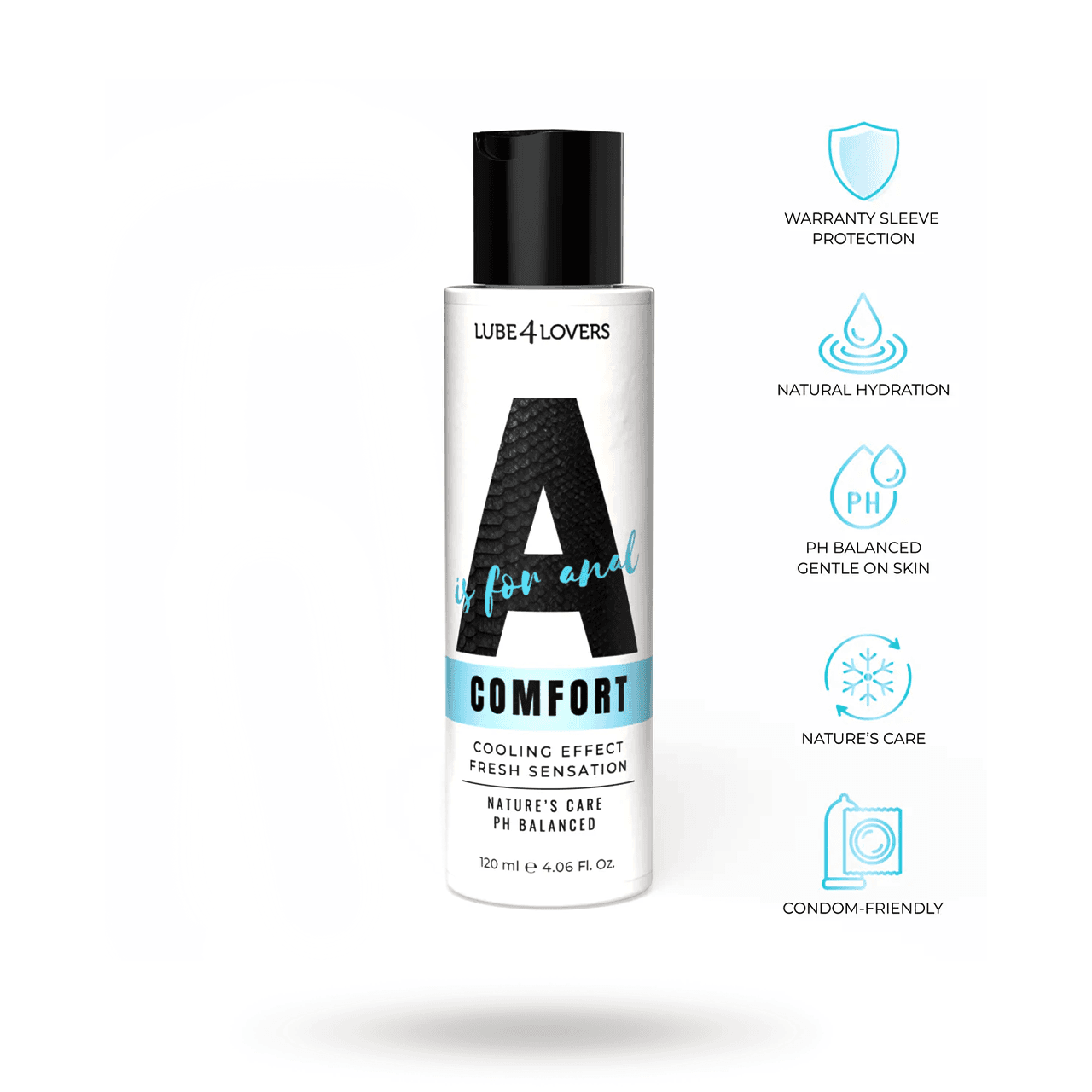 Lube4Lovers: Anal Comfort, Cooling Lubricant, 120 ml